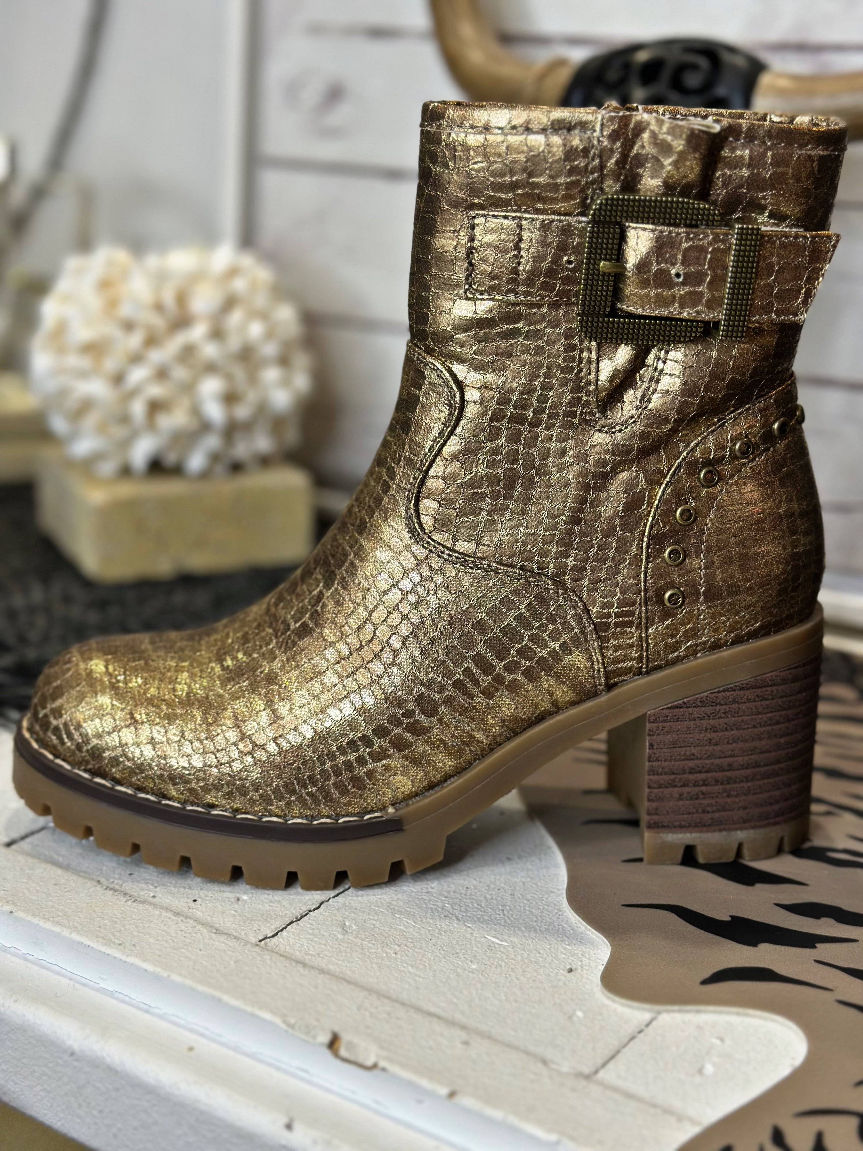 Boots MARGAUX Gold