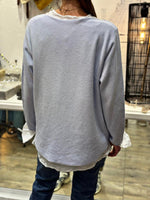 Charger l'image dans la galerie, Pull doux TAO Bleu ciel
