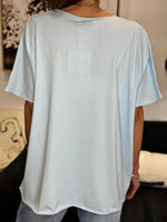 Charger l'image dans la galerie, Tee shirt uni LORIS Bleu ciel
