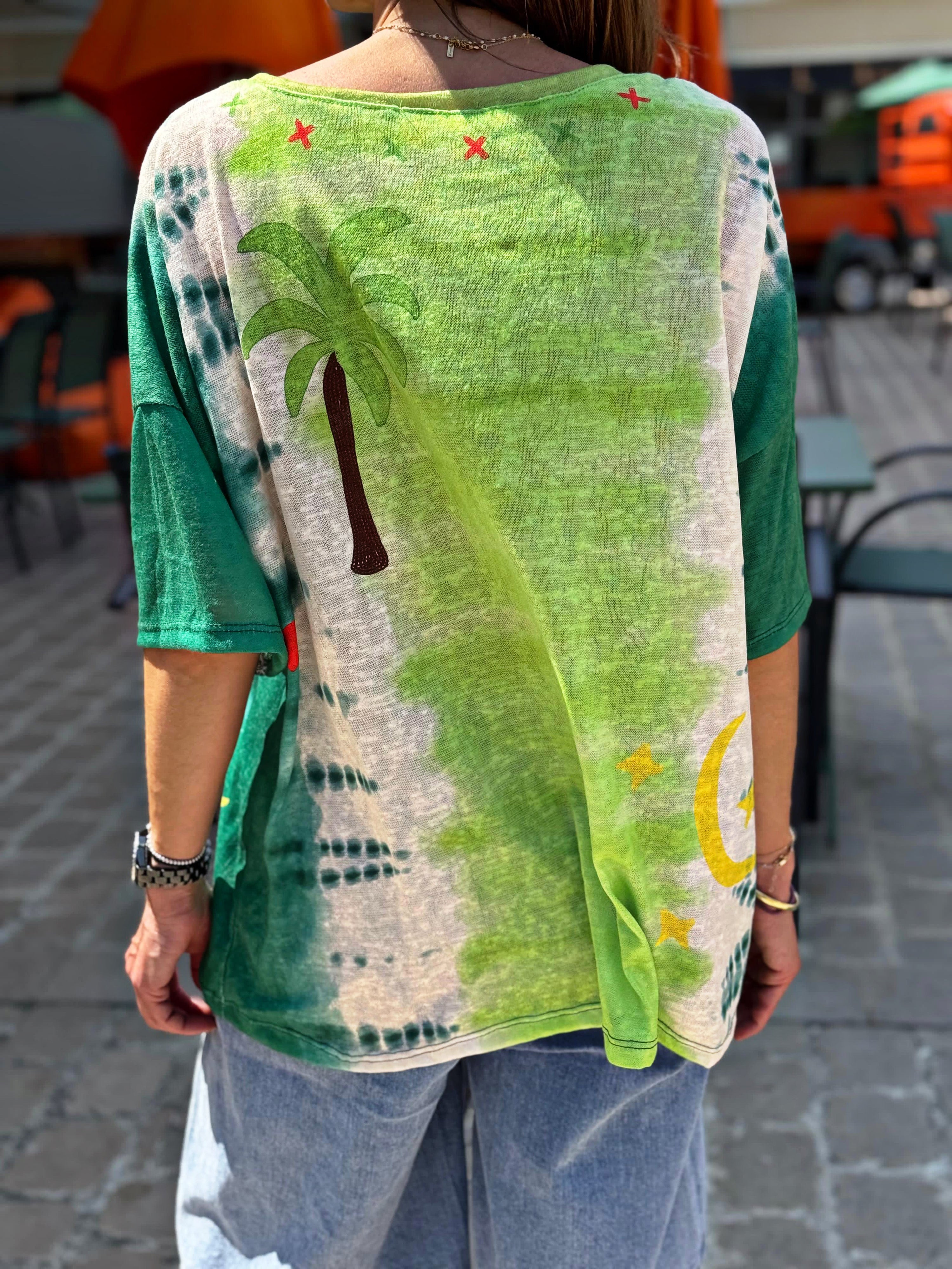 Tee shirt PALMIE Vert anis