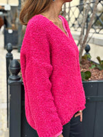 Charger l&#39;image dans la galerie, Pull ALVAR Fuchsia

