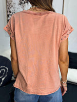 Charger l'image dans la galerie, Tee shirt Terracotta étoiles - SAMBA
