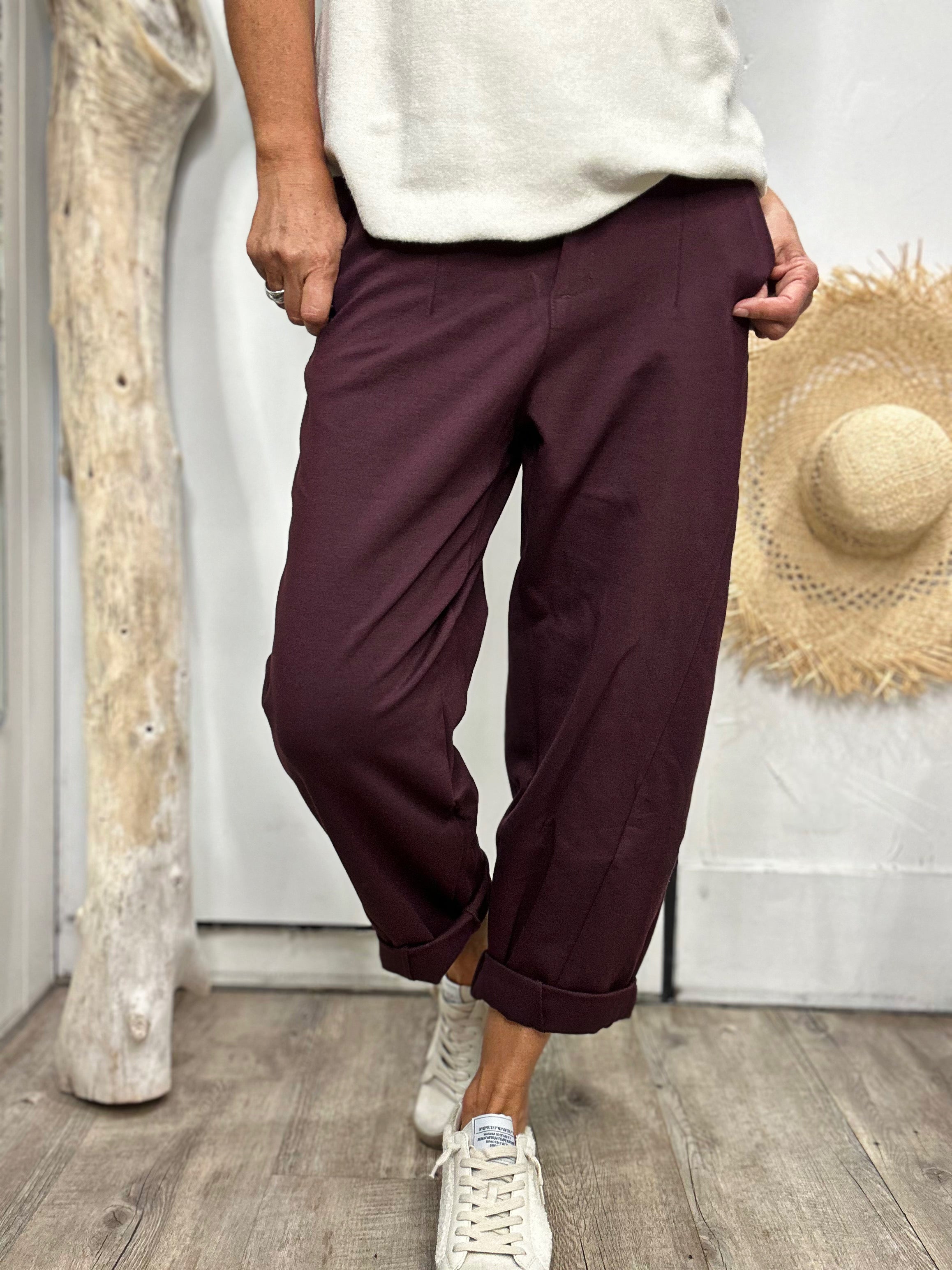 Pantalon CHARLEY Bordeaux