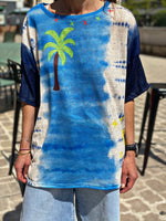 Charger l&#39;image dans la galerie, Tee shirt PALMIE Bleu marine
