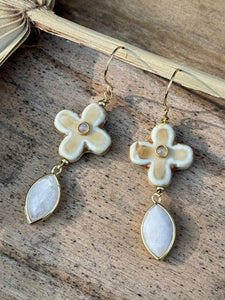 Boucles d'oreilles PALOMA Beige - Ci.o.mi