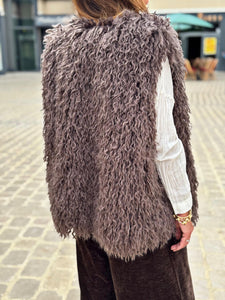 Gilet sans manche KIM Choco