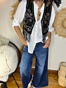 Jeans PALAZZO Bleu