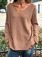 Charger l&#39;image dans la galerie, Pull doux TAO Camel
