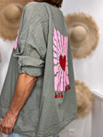 Charger l'image dans la galerie, Chemise LOVE PEACE Kaki
