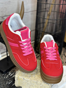Baskets PAQUITA Rouge