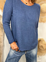 Charger l'image dans la galerie, Pull doux LINO Bleu jeans
