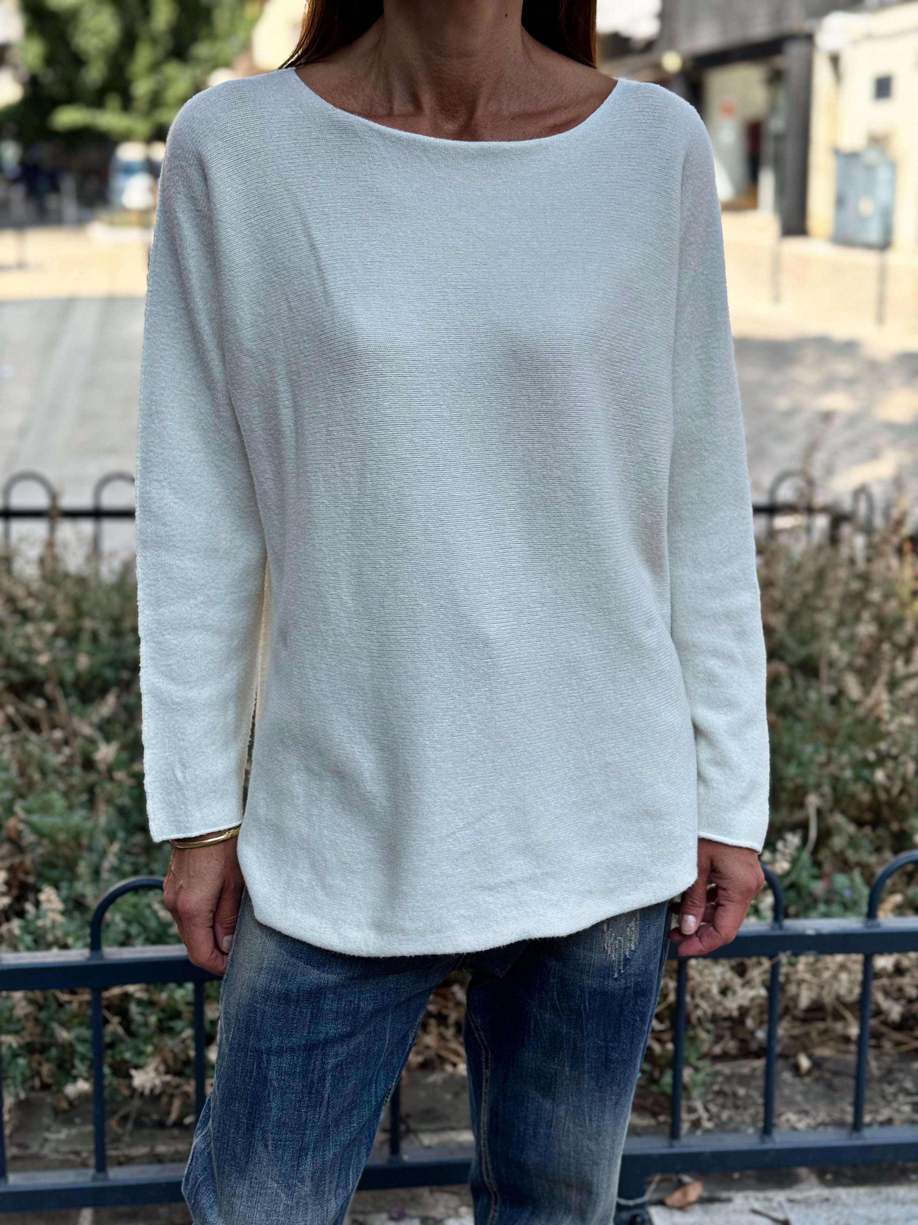 Pull doux LINO Ecru