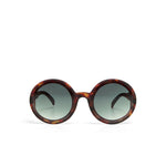 Charger l'image dans la galerie, Lunettes de soleil MONICA havana verres vert - OKKIA
