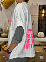 Charger l'image dans la galerie, Sweat manches courtes SOLENA Gris chiné
