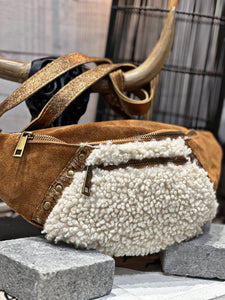 Sac banane BONNY cuir Camel