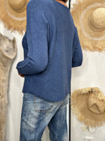 Charger l'image dans la galerie, Pull doux LINO Bleu jeans
