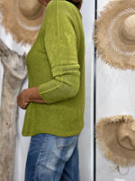 Charger l'image dans la galerie, Pull doux TAO Vert olive
