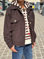 Charger l&#39;image dans la galerie, Blouson bouclette GAB Choco
