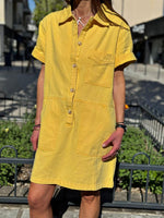 Charger l'image dans la galerie, Robe denim Jaune - MAELYS
