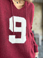 Charger l'image dans la galerie, Pull à capuche n°9 Bordeaux
