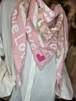 Charger l&#39;image dans la galerie, Foulard LOVE Rose

