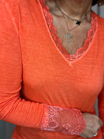 Charger l'image dans la galerie, Tee shirt AURA Orange
