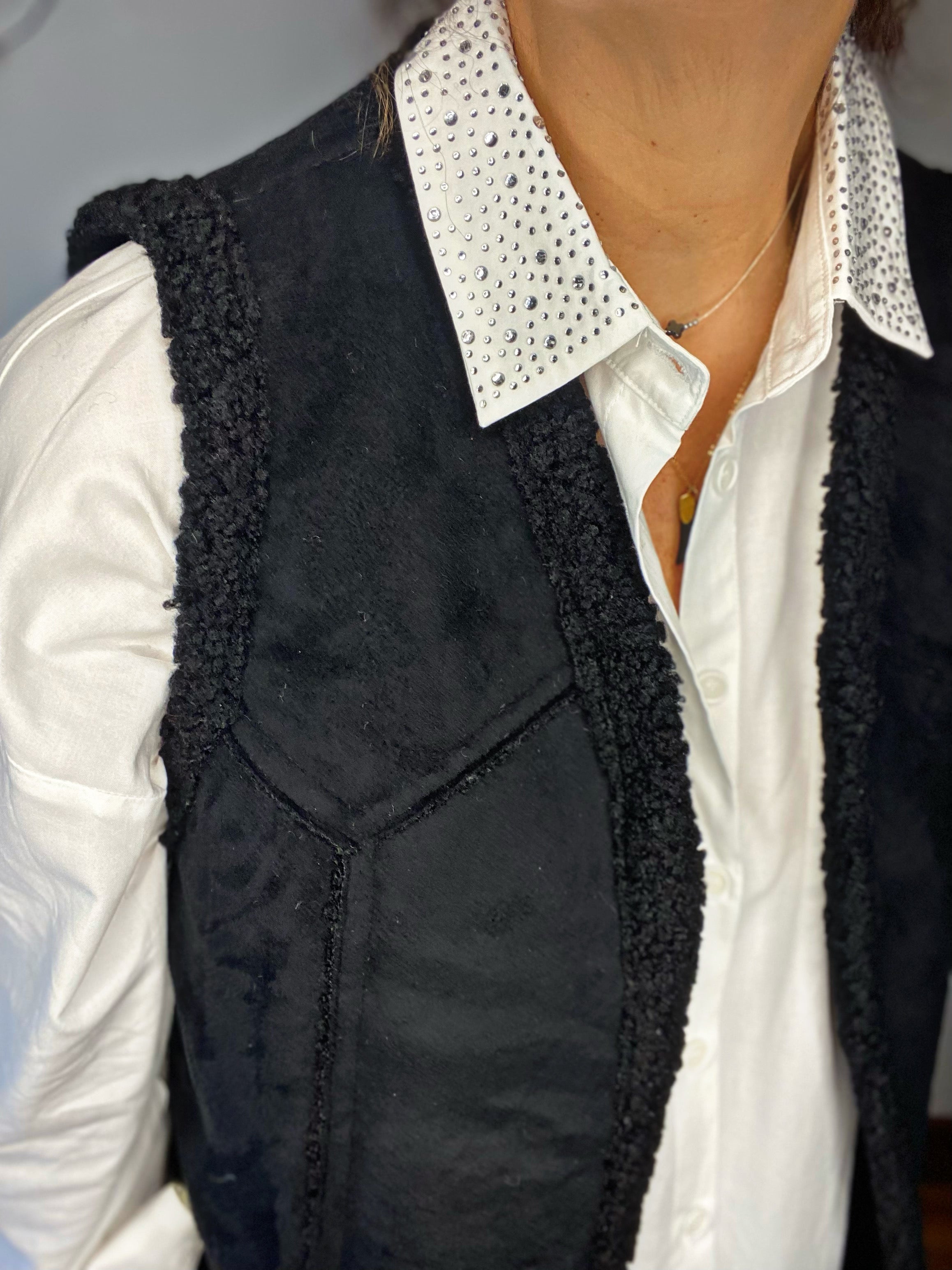 Chemise SAFIA Blanc/Strass