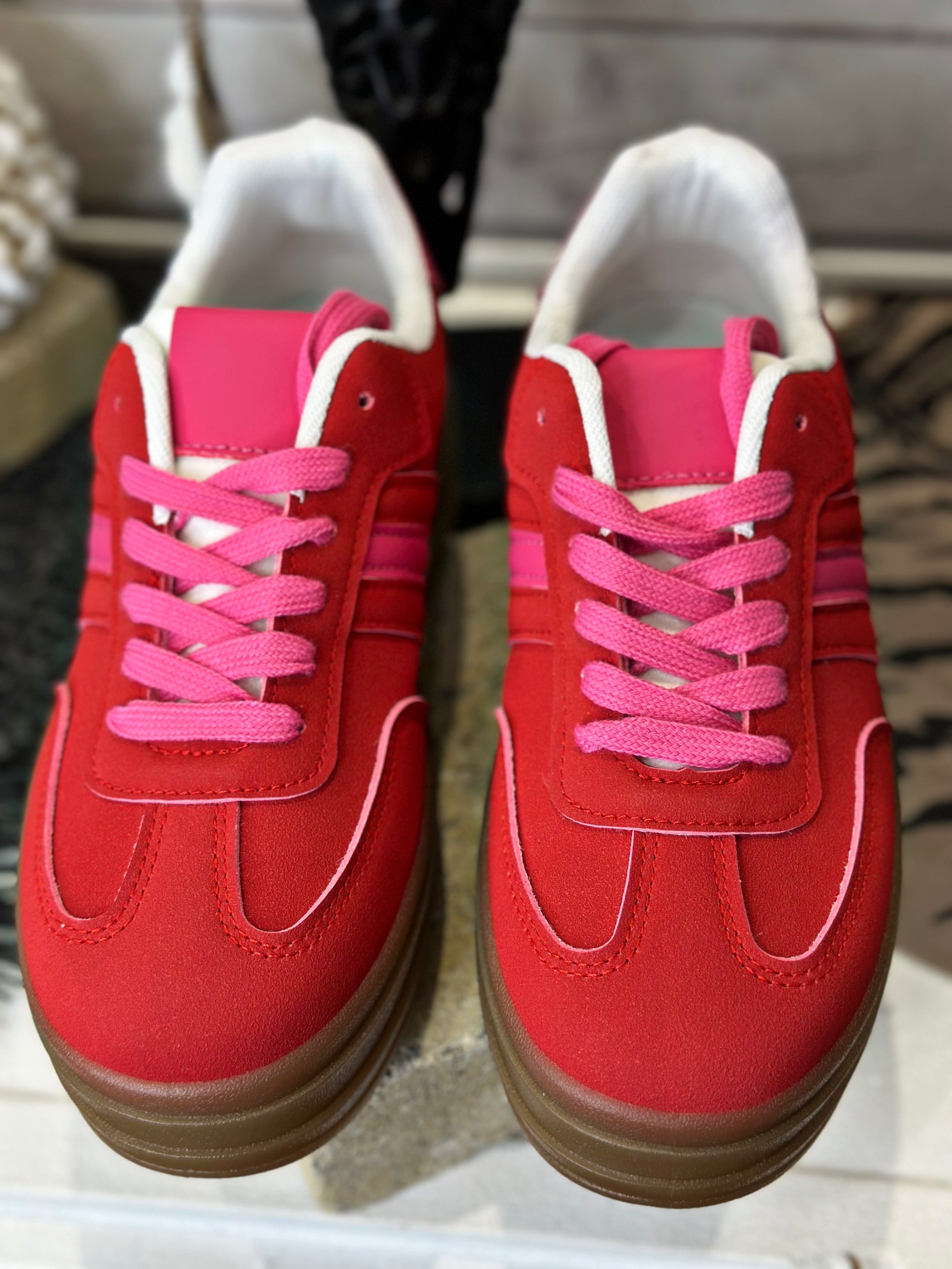 Baskets PAQUITA Rouge