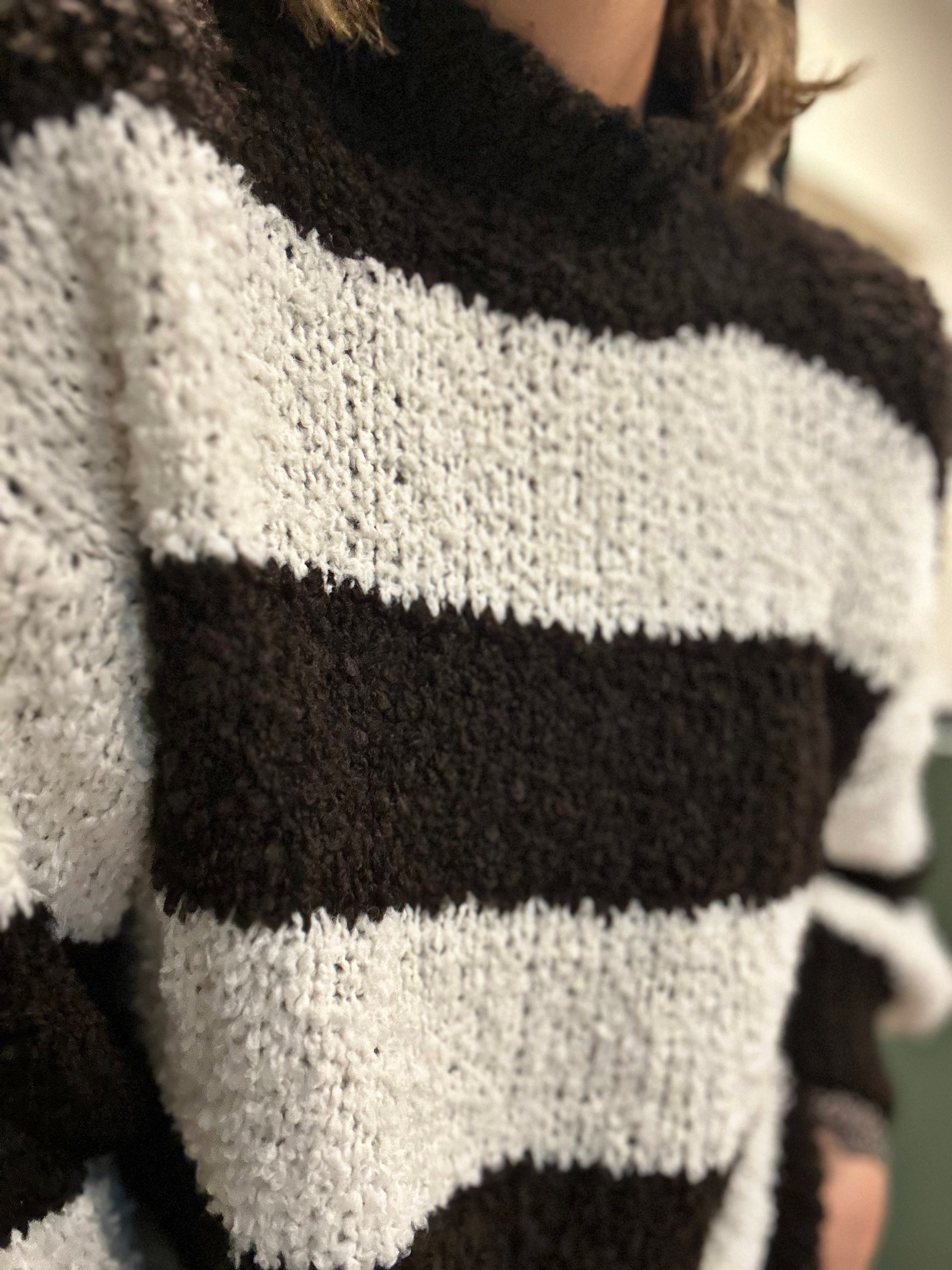 Pull NARO Choco/Blanc