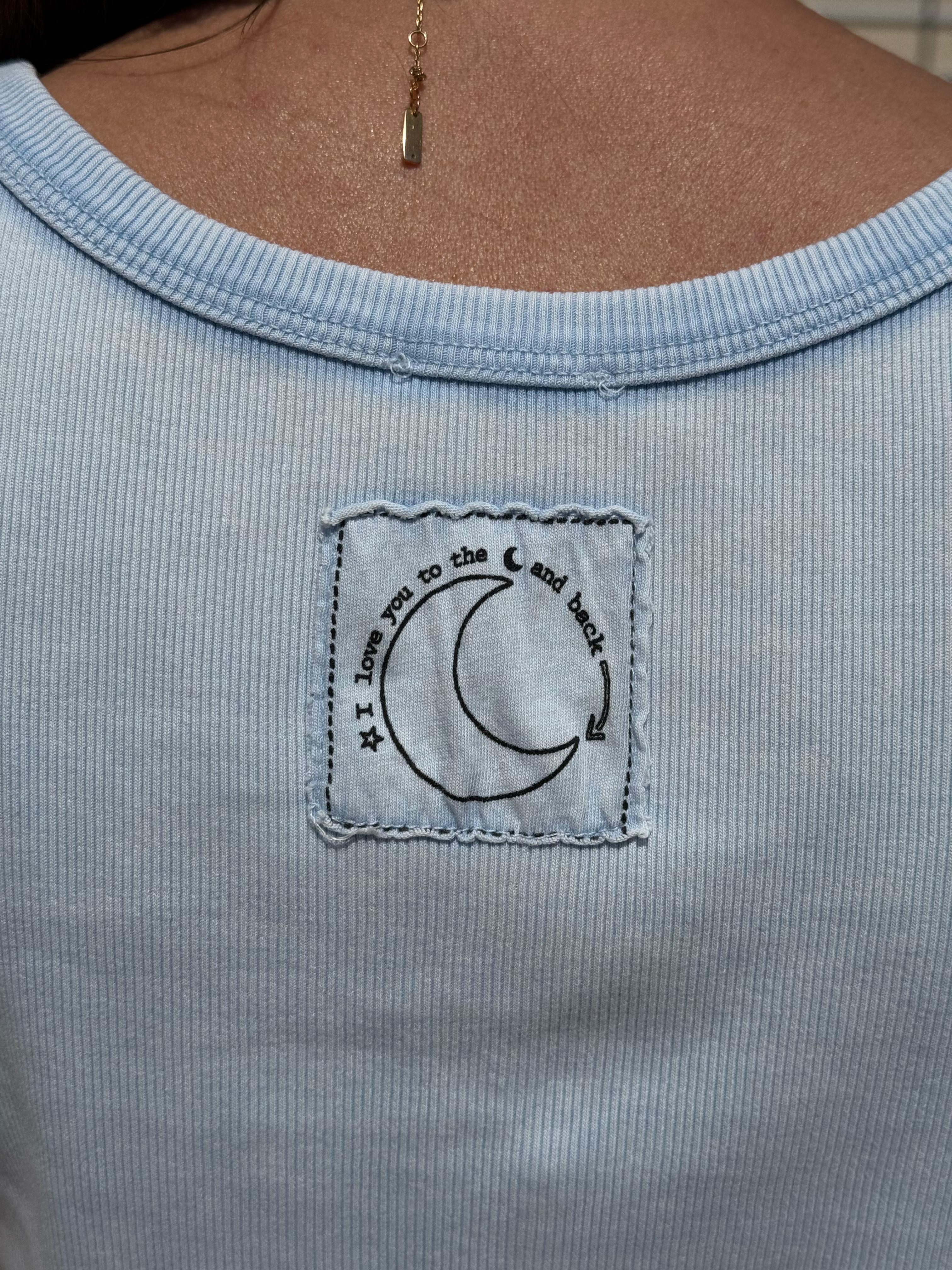 Débardeur MOONIE Bleu ciel