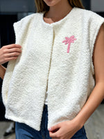 Charger l'image dans la galerie, Gilet sans manche PALMA Ecru/Rose
