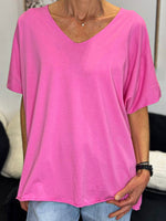 Charger l'image dans la galerie, Tee shirt uni LORIS Fuchsia

