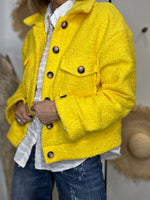 Charger l'image dans la galerie, Blouson bouclette GAB Jaune
