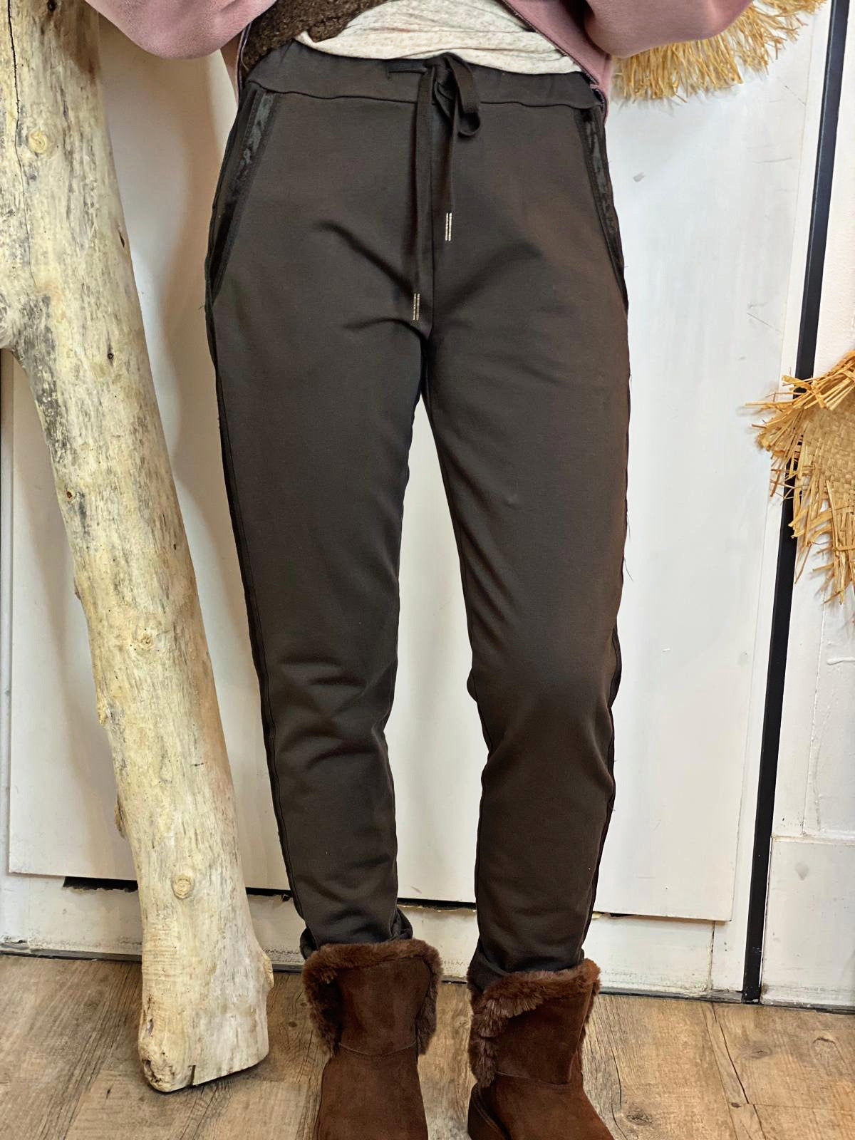 Pantalon LENI Choco