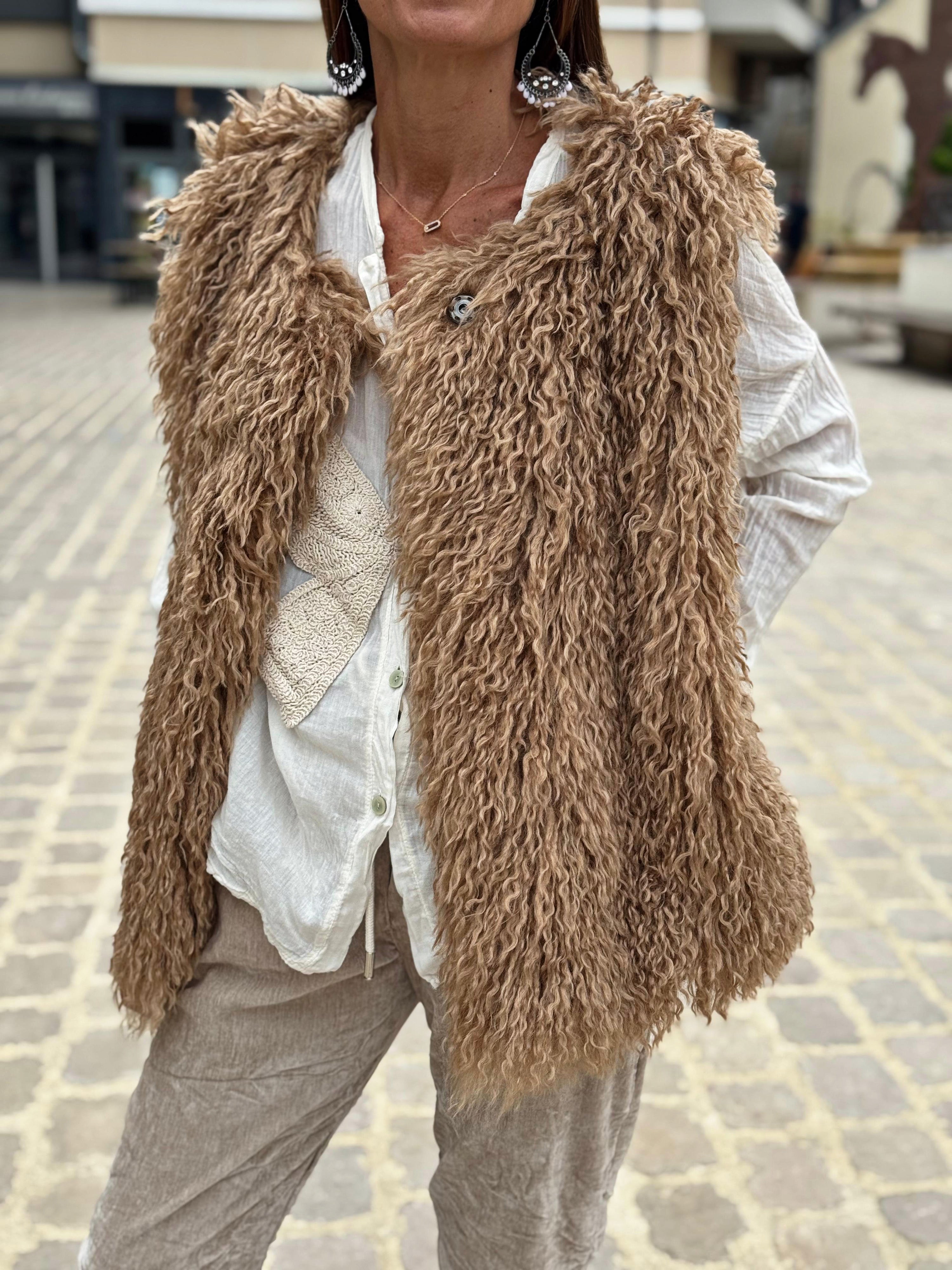 Gilet sans manche KIM Camel