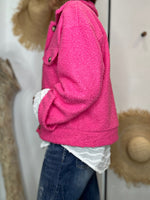Charger l'image dans la galerie, Blouson bouclette GAB Fuchsia
