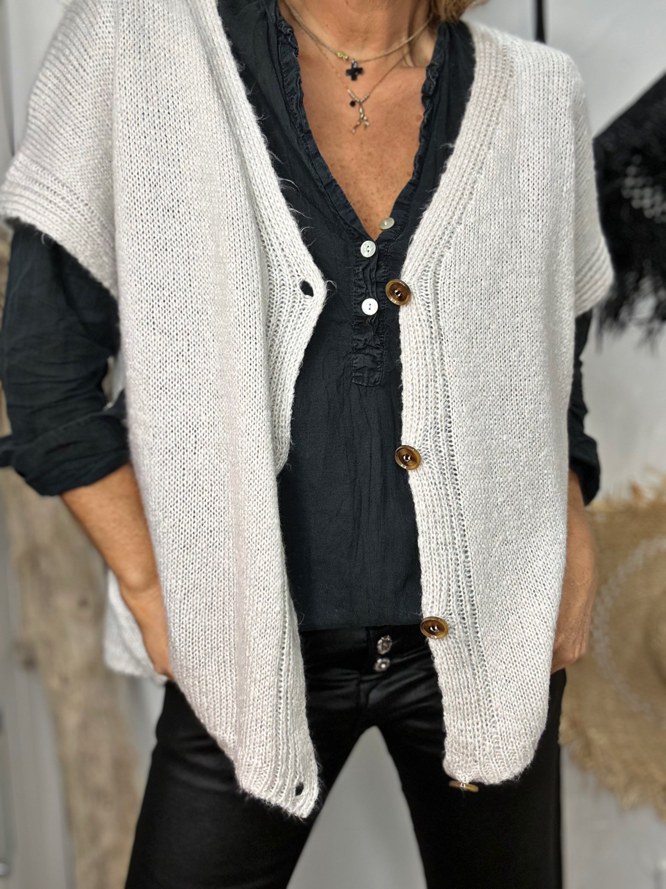 Gilet sans manche MANOA Greige