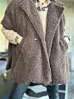 Charger l'image dans la galerie, Blouson/Cape PABLO Choco
