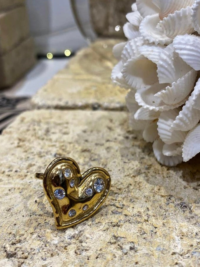Bague COEUR  Doré