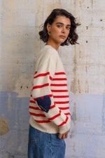 Charger l'image dans la galerie, Pull AURORE Rouge - Gold and Silver
