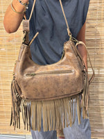 Charger l'image dans la galerie, Sac à franges ORYA taupe

