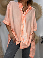 Charger l'image dans la galerie, Chemise CHARLIE Orange fluo
