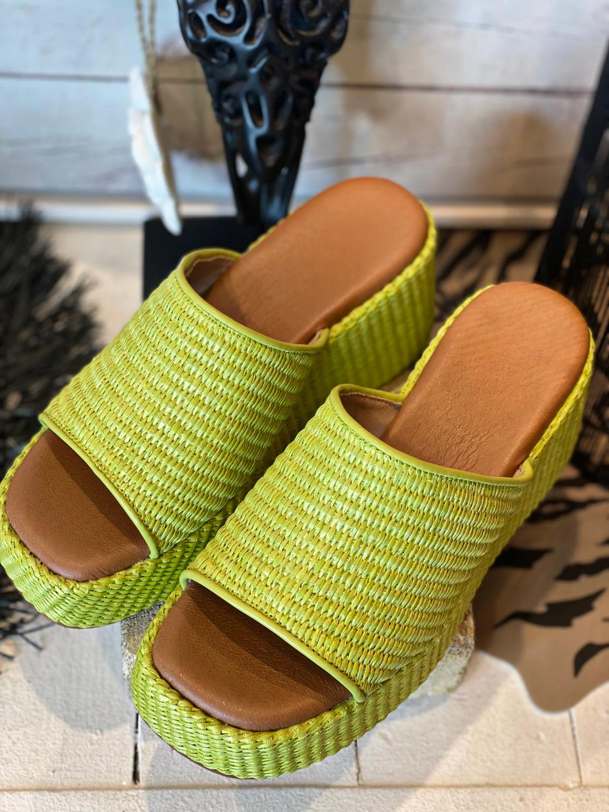 Sandales SALMA Vert anis