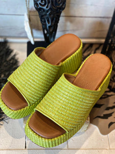 Sandales SALMA Vert anis