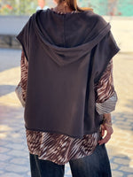 Charger l'image dans la galerie, Sweat sans manches VIKA Choco
