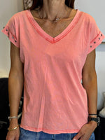 Charger l'image dans la galerie, Tee shirt Corail étoiles - SAMBA
