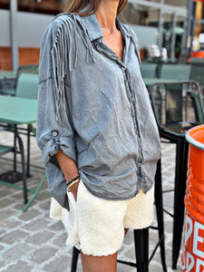 Chemise DAKOTA Gris effet délavé