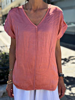 Charger l&#39;image dans la galerie, Top LIVIA Terracotta rosé
