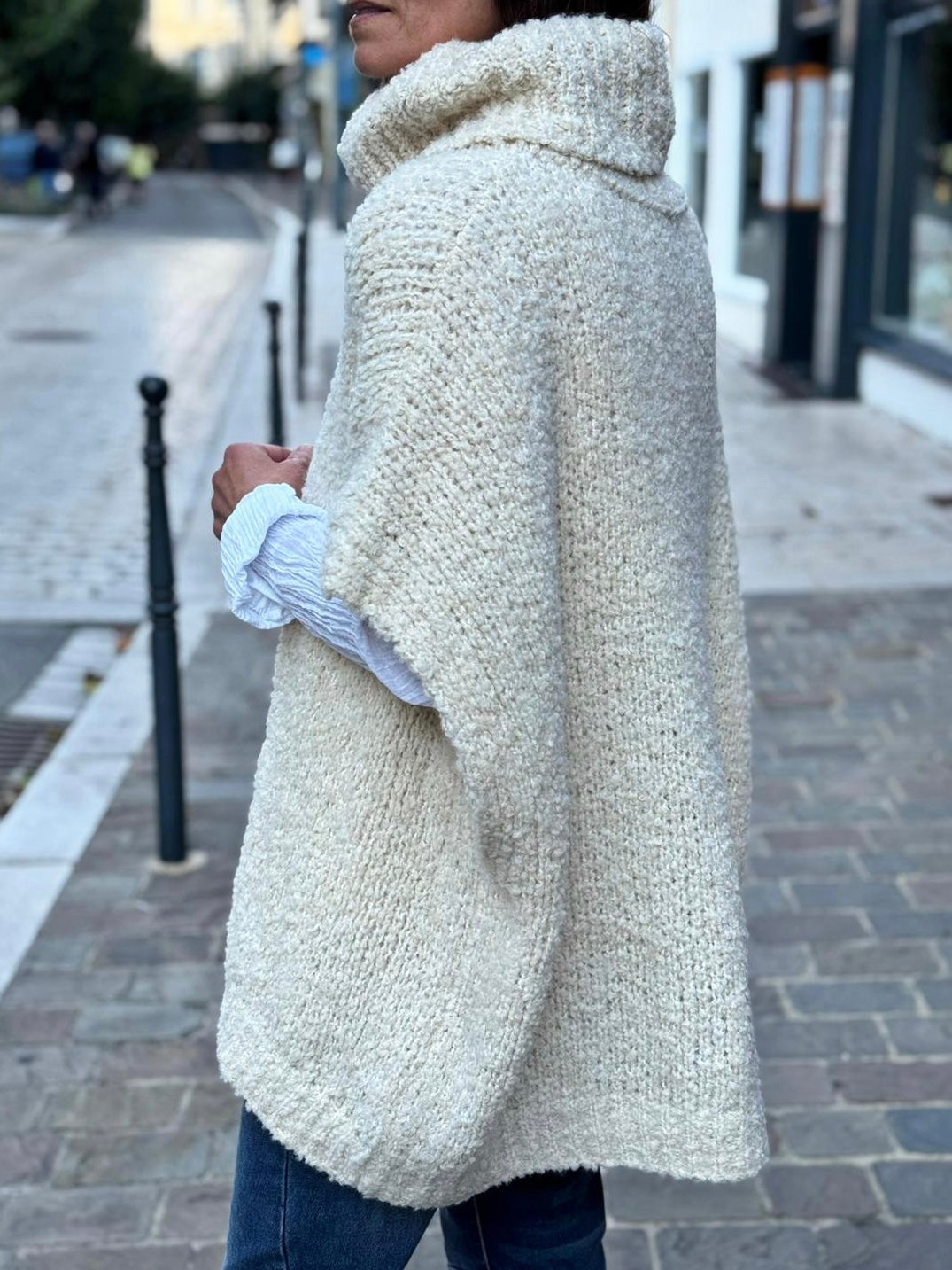 Pull sans manche BERNIE Ecru
