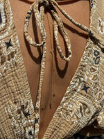 Charger l'image dans la galerie, Robe longue gaze de coton camel - NERYS
